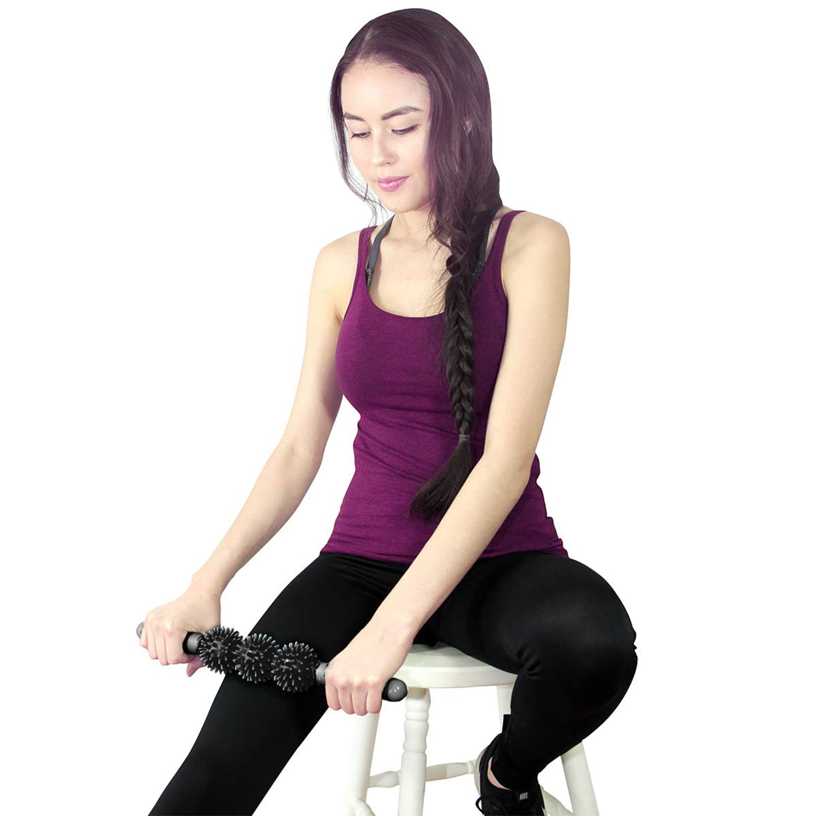 Coolife fascia roller long 16.5-inch stick for simple daily routines