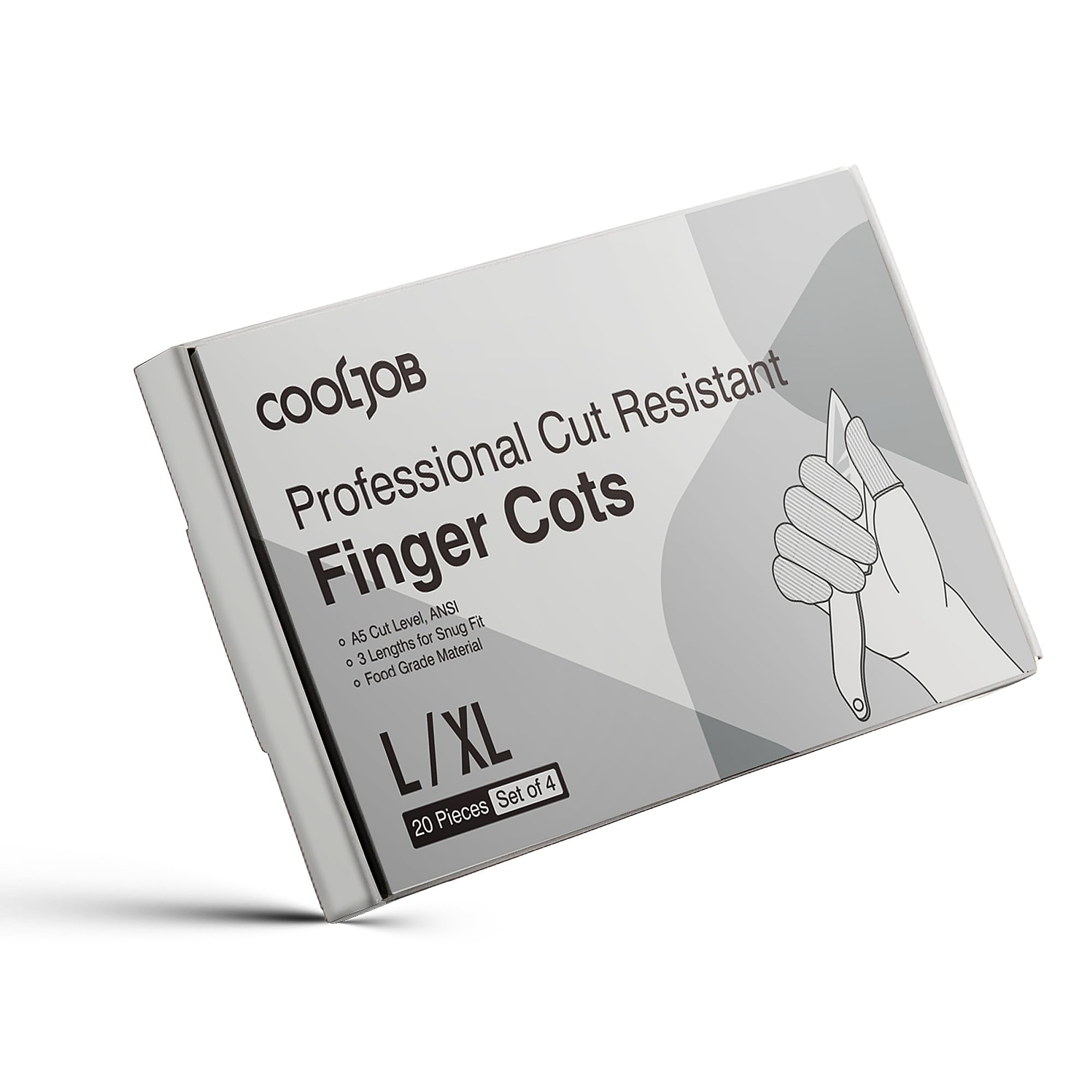 COOLJOB A5 finger cots durability test showing flexible protection