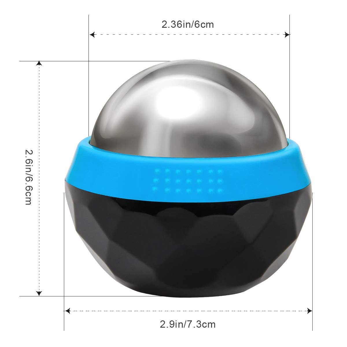 Coolrunner ball used on neck and shoulders for tension release