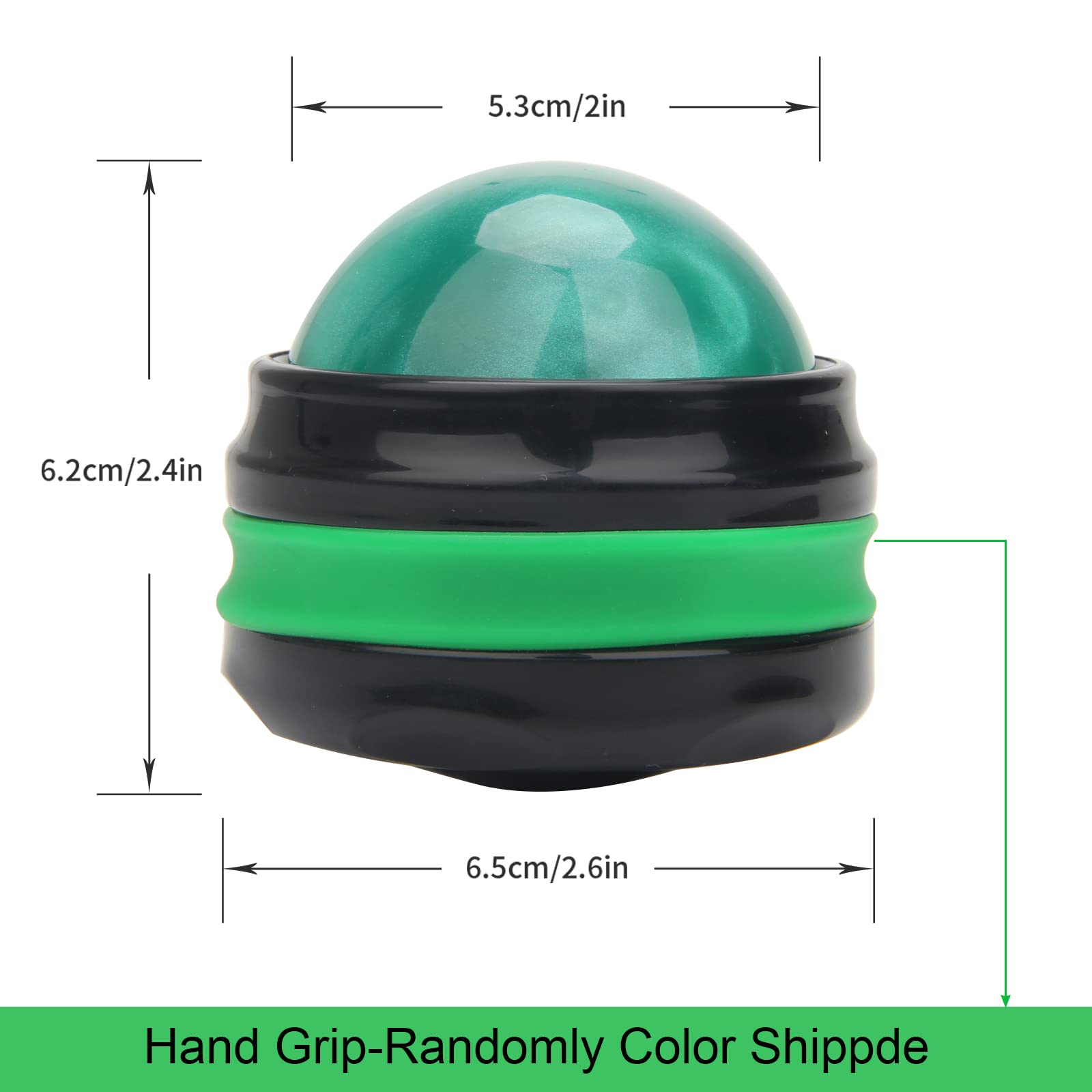 Coolrunner Massage Ball demonstrates 360-degree spin for versatile use.