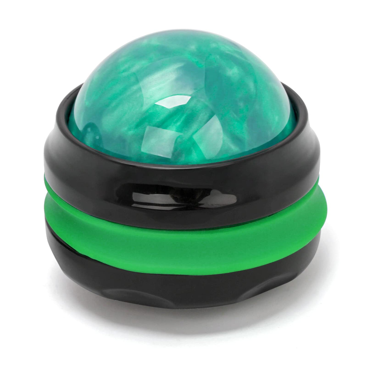 Coolrunner Massage Ball green front view for soothing self-massage and circulation.