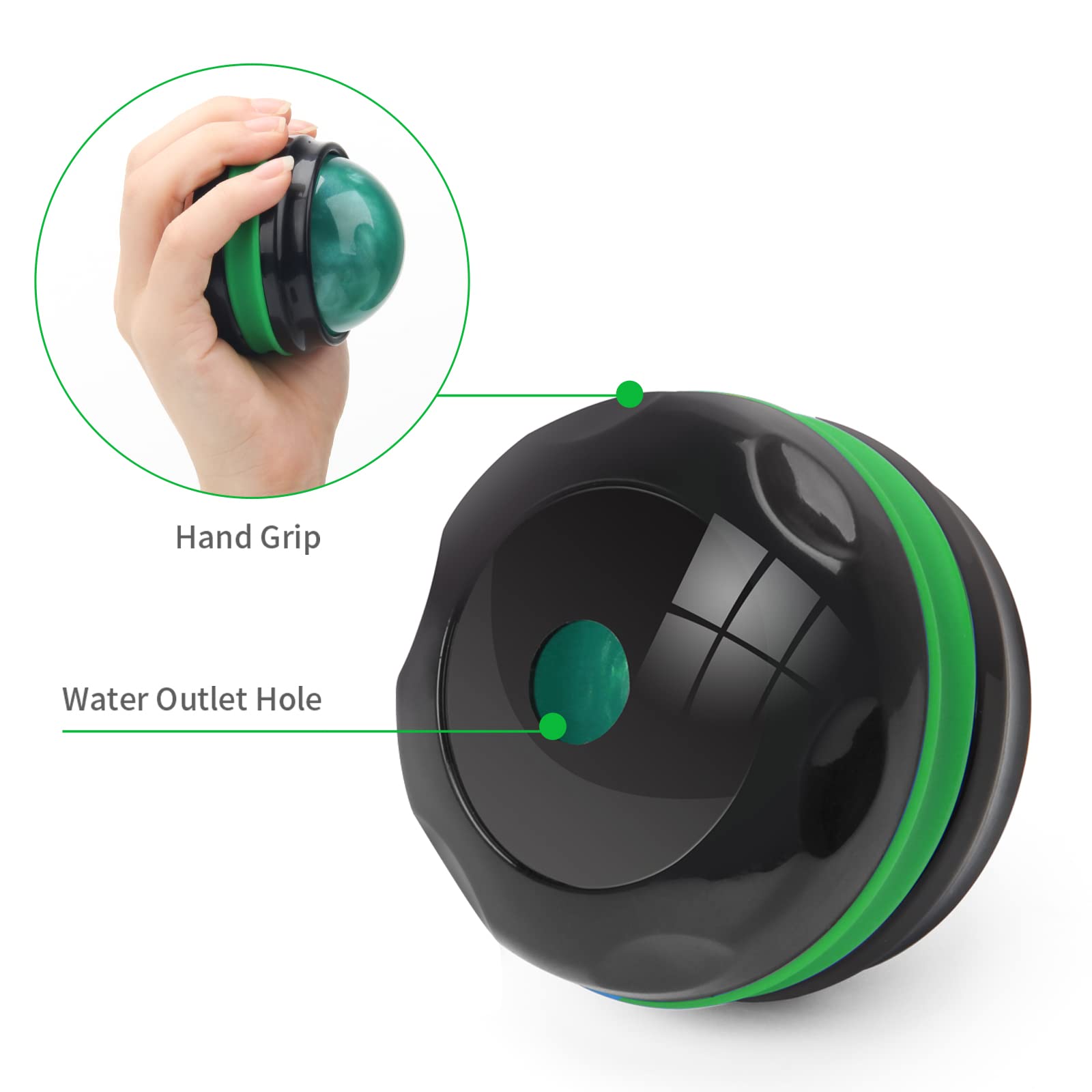 Coolrunner Massage Ball with grip for precise pressure.