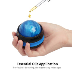 Coolrunner massage ball with oils, skin-friendly resin for easy glide