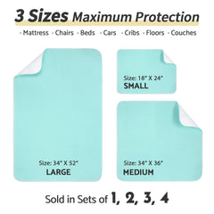 Machine-washable CoolShields bed pad for easy care and reuse.