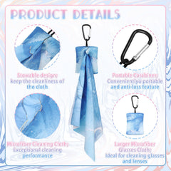 Copkim 6x7 inch microfiber cloth for gentle lens cleaning.
