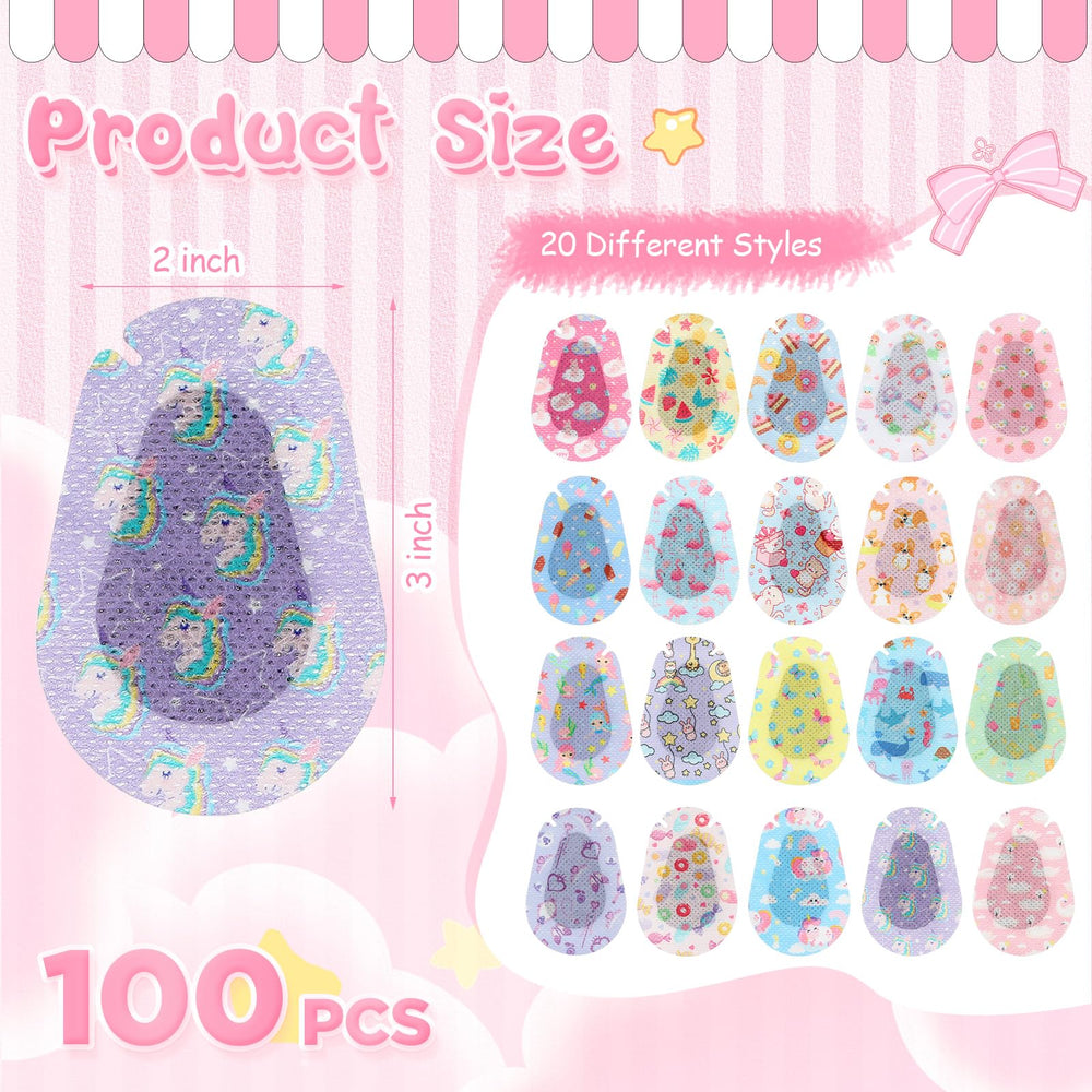 Copkim eye patches featuring rabbits pattern provide gentle, secure wear.