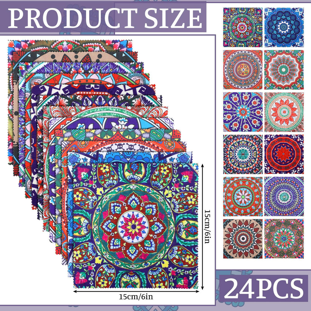 Copkim mandala cloth for screens, soft microfiber protects delicate surfaces