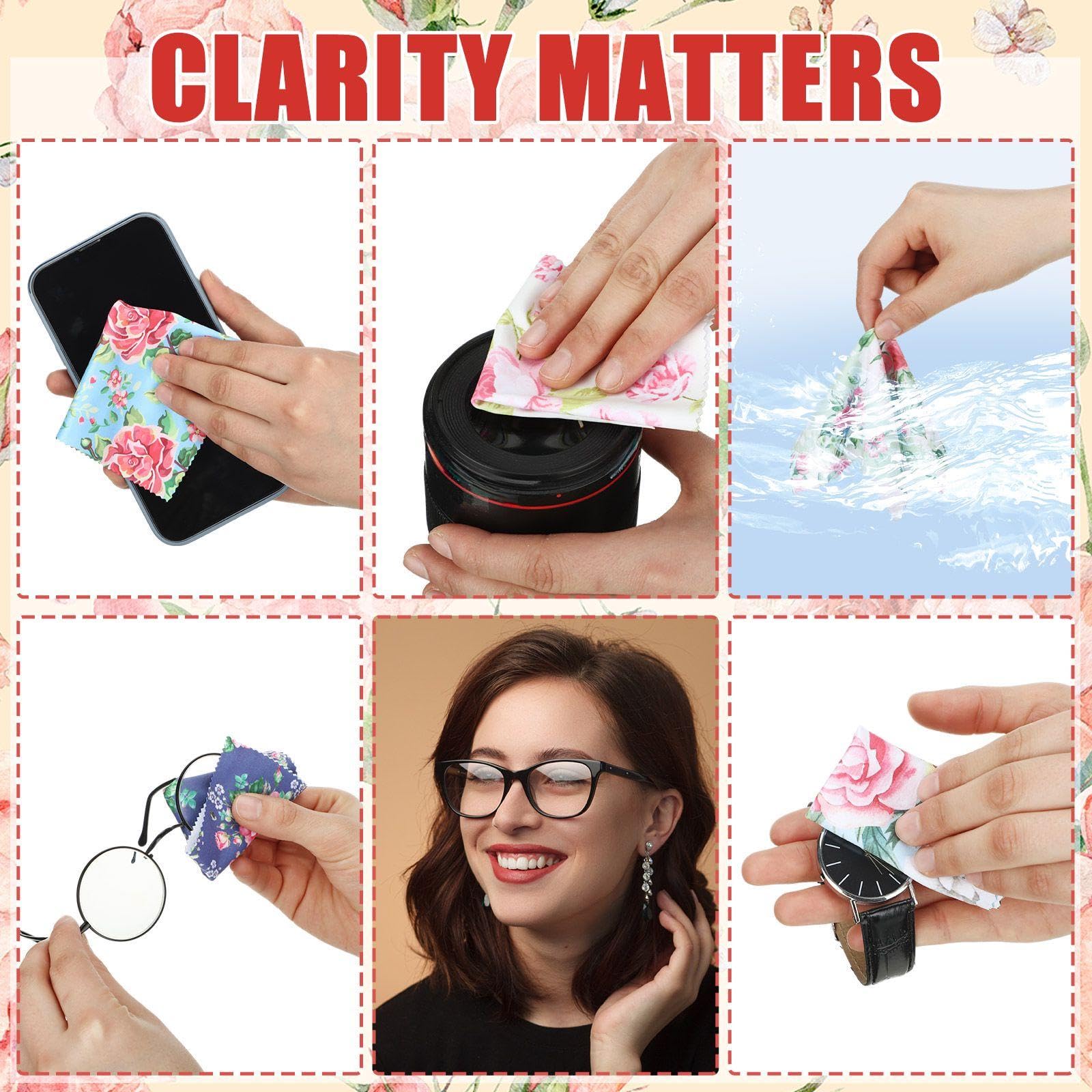 Copkim soft microfiber cloth cleans glasses and devices without scratches.