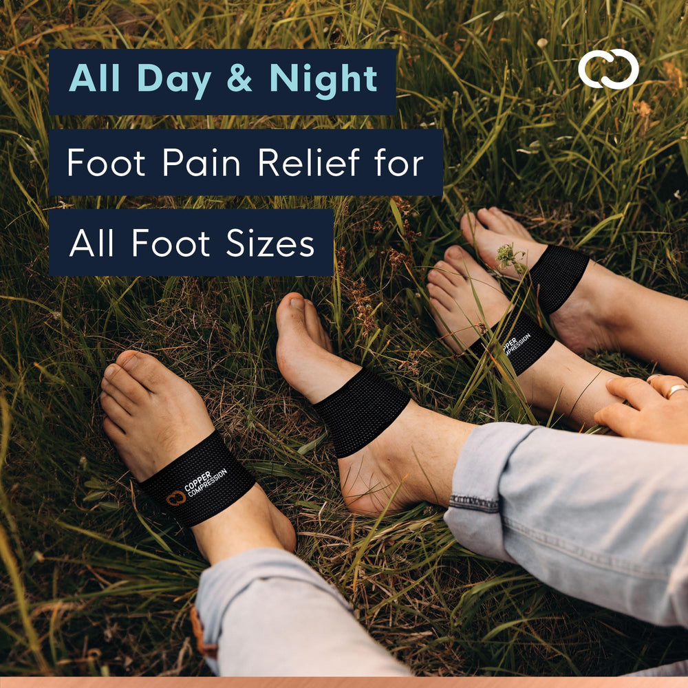 Copper Compression Arch Support all-day comfort under socks or shoes
