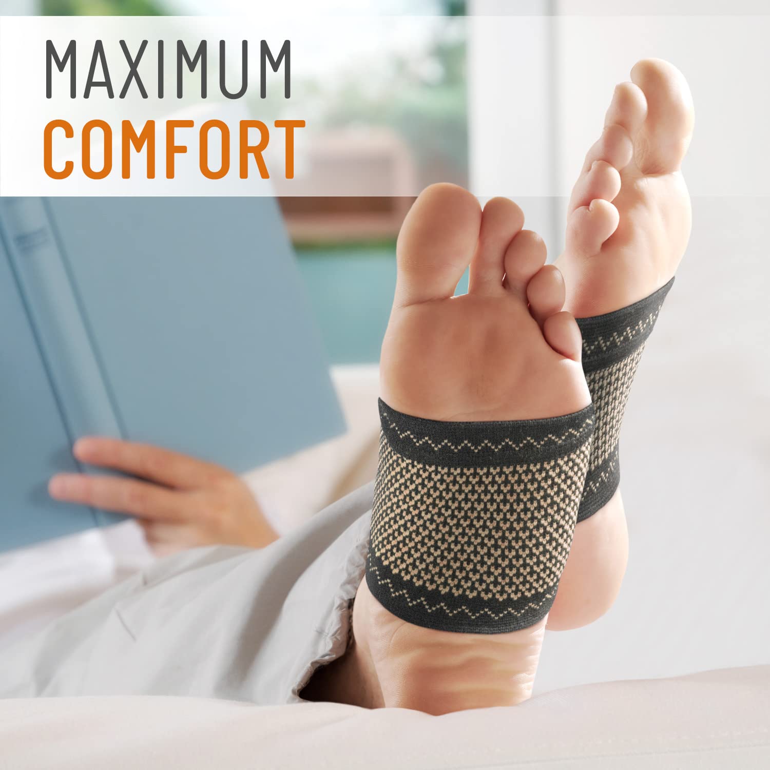 Copper Edge arch-support one-size-fits-most for versatile use.