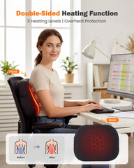 COPYJOY 3D massage nodes apply deep tissue pressure along neck and shoulders.
