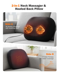 COPYJOY shiatsu neck massager with 3D nodes delivers personalized relief.