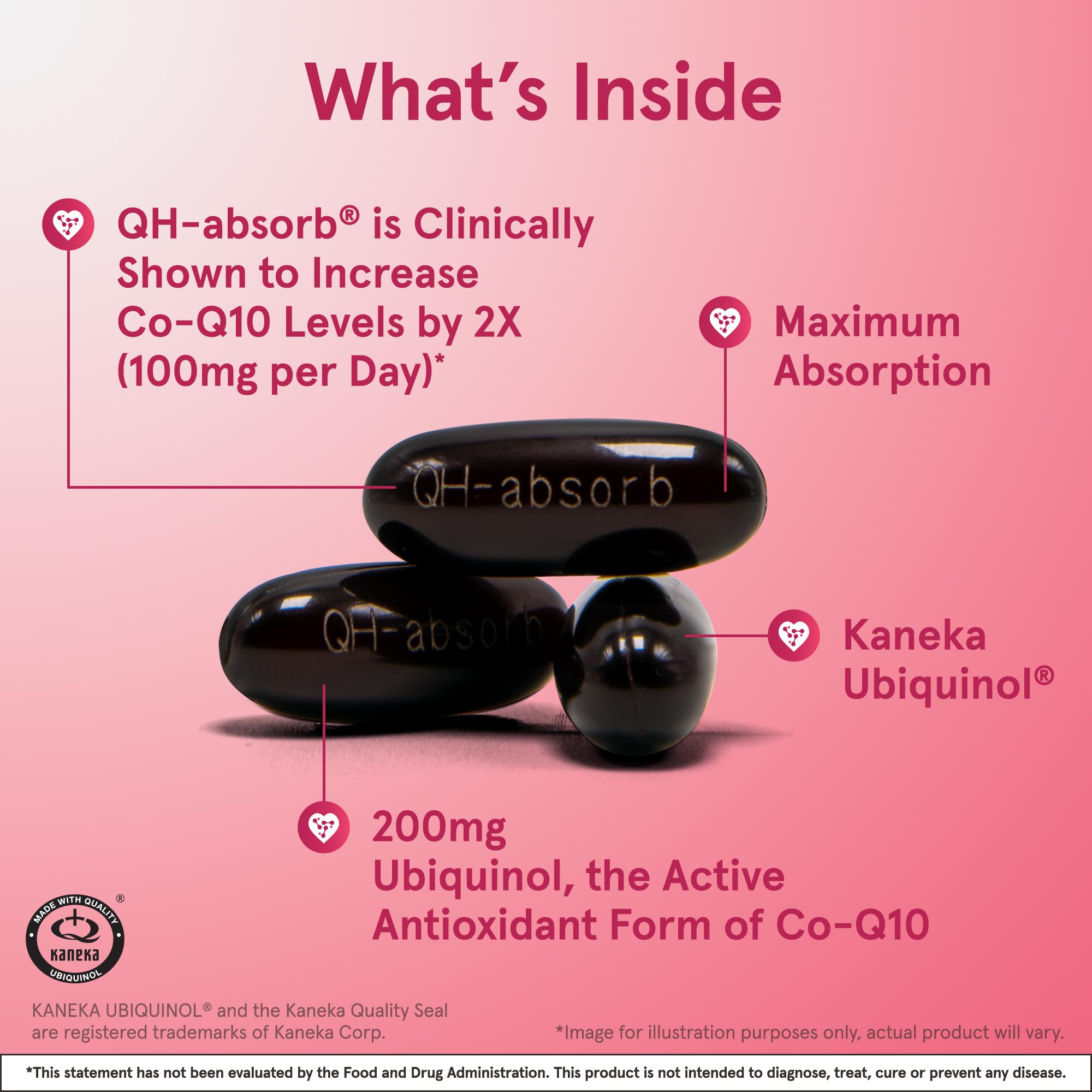 CoQ10 mitochondrial energy support illustration by Jarrow Formulas.