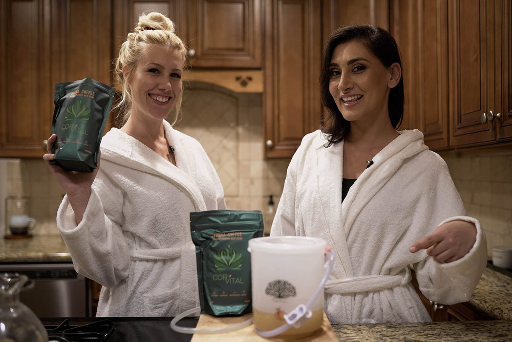 Cor-Vital detox routine setup illustrates easy prep for consistent use.