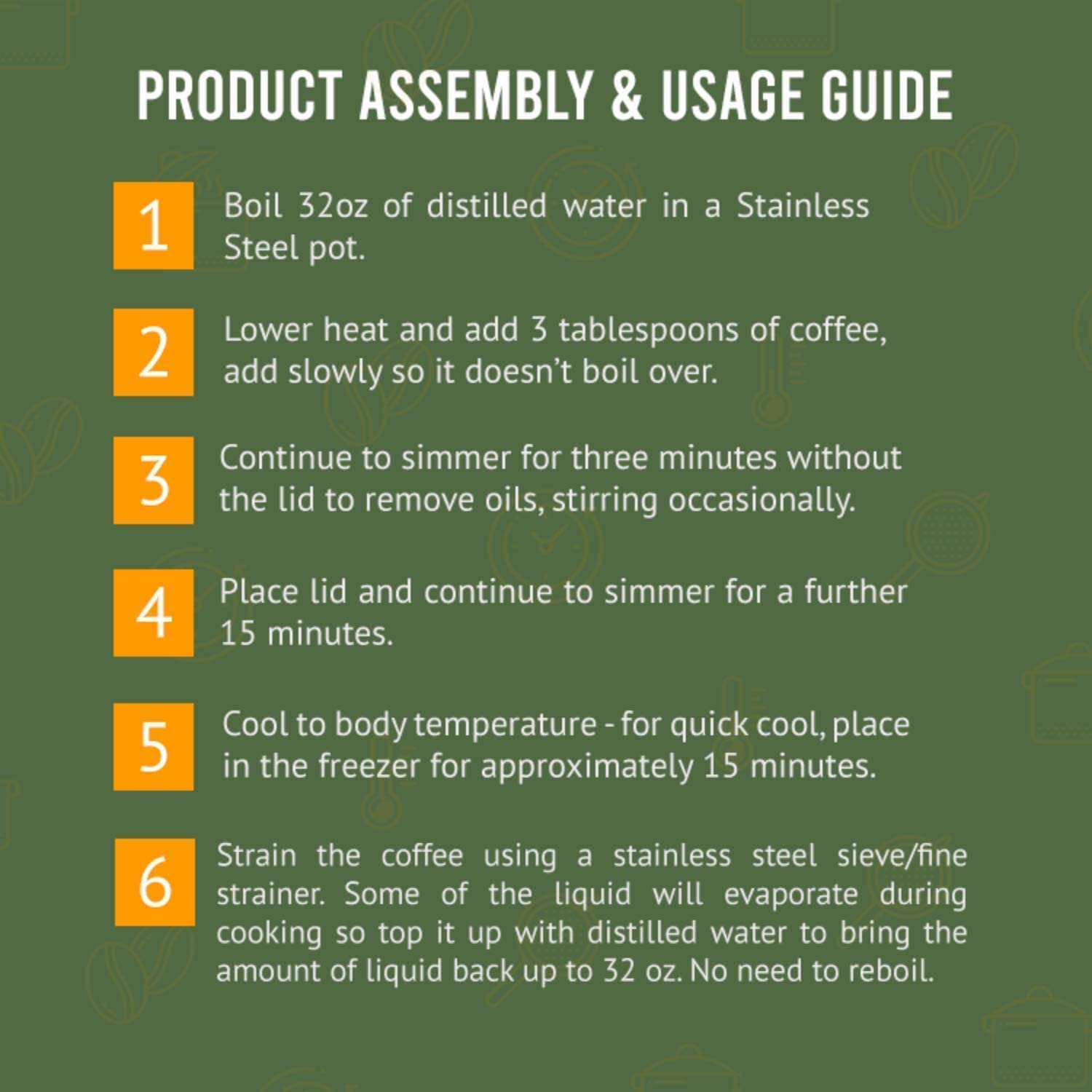 Cor-Vital mold-free coffee grounds convey safety and purity for routines.