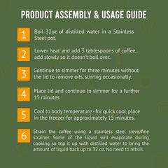 Cor-Vital mold-free coffee grounds convey safety and purity for routines.