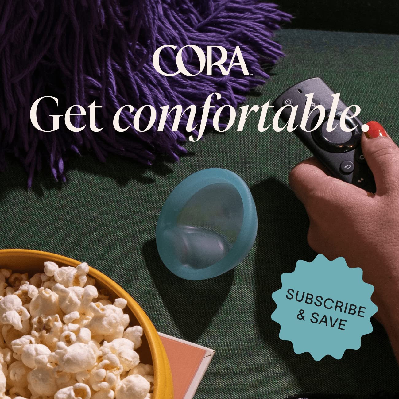 Cora one-size-fits-most concept with flexible fit.