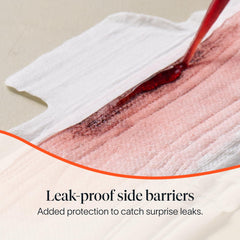 Cora pad protection with leak-proof channels for reliable daily wear.