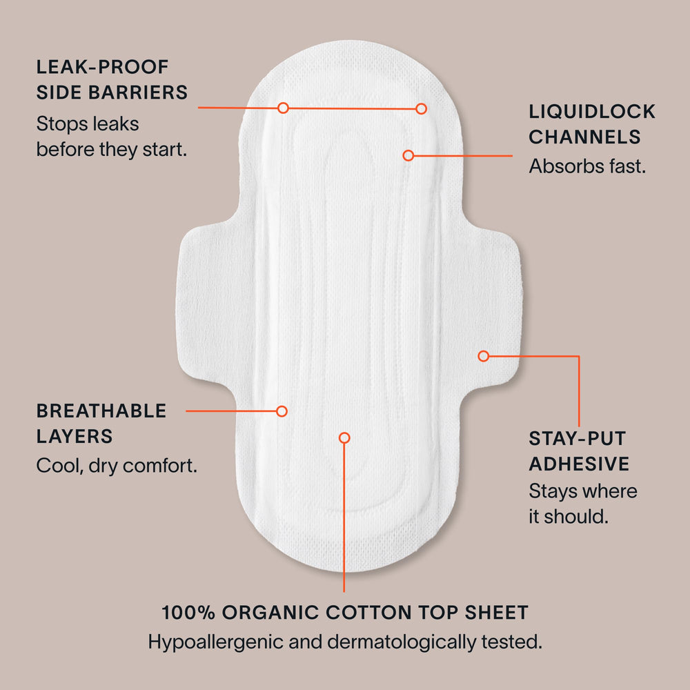 Cora Regular pad in multipack supports daily wear.