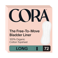 Cora topsheet organic cotton bladder liner provides a soft, skin-friendly base.