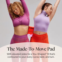 Cora Topsheet Pads with soft wings prevent chafing during activity