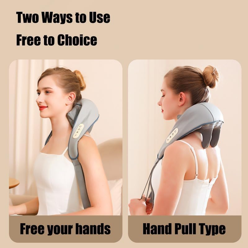 4D kneading action demonstrates deep relaxation for neck and shoulders.