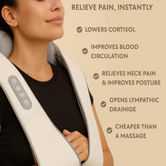 USB-C charging on the neck massager for quick compatibility.