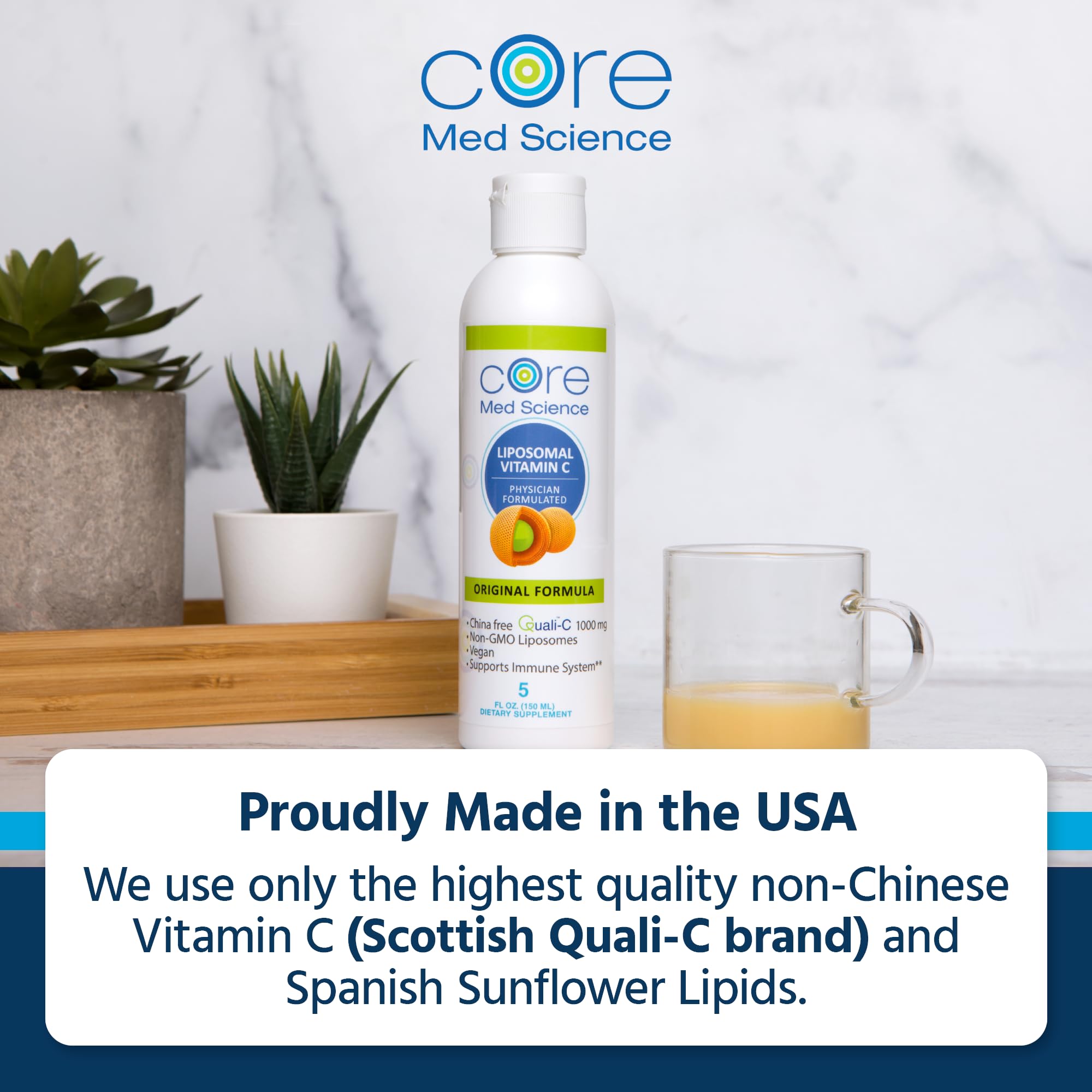 Quali-C from Scotland and liposomal technology shown for premium absorption.