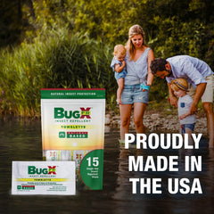 CoreTex Bug X FR wipes individually wrapped for on-the-go use.