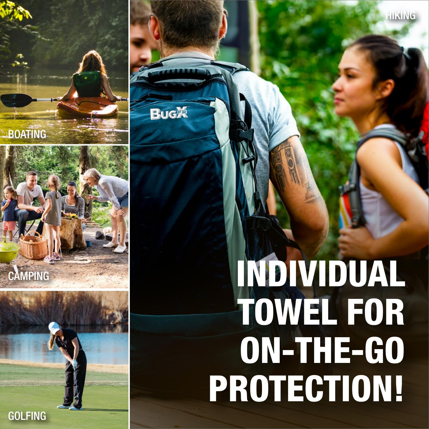 CoreTex FR-clothing-safe DEET-free protection on outdoor wear.