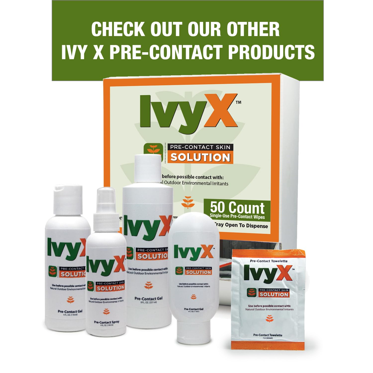 CoreTex Ivy X barrier gel packaging on display signals practical outdoor protection.
