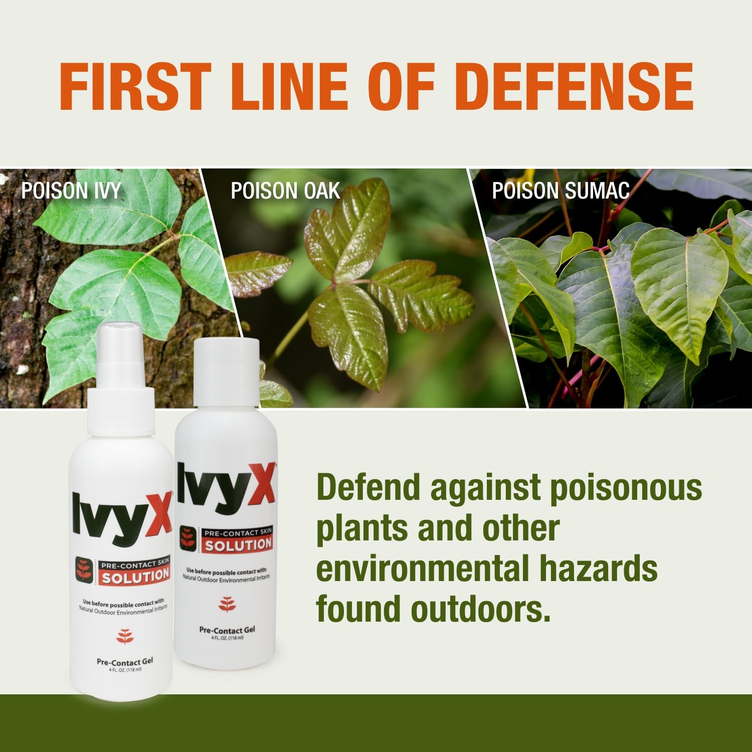 CoreTex Ivy X pump dispenser for easy one-handed outdoor protection application.