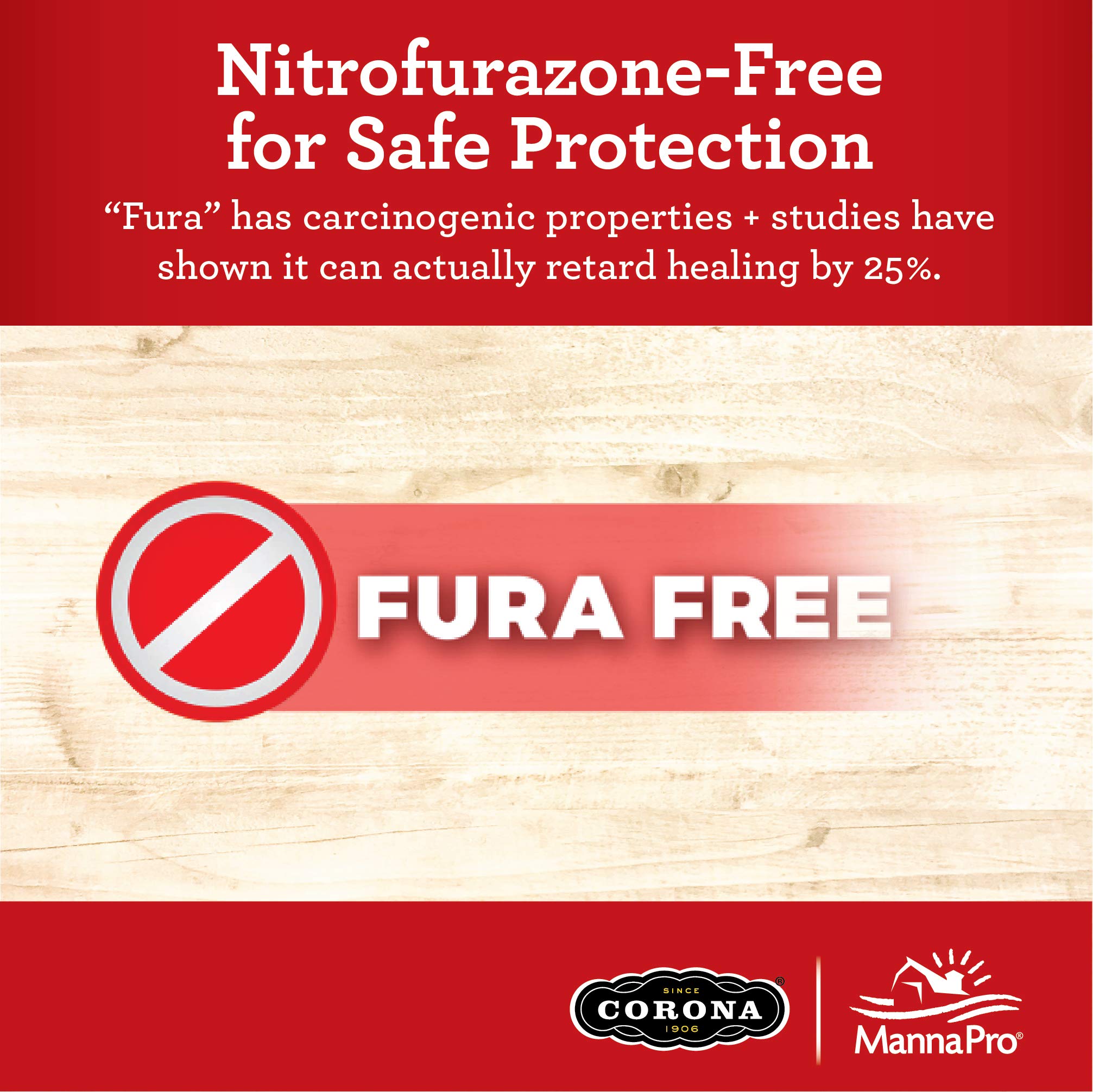 Corona Ointment barrier protection image highlighting insect and dirt shielding.