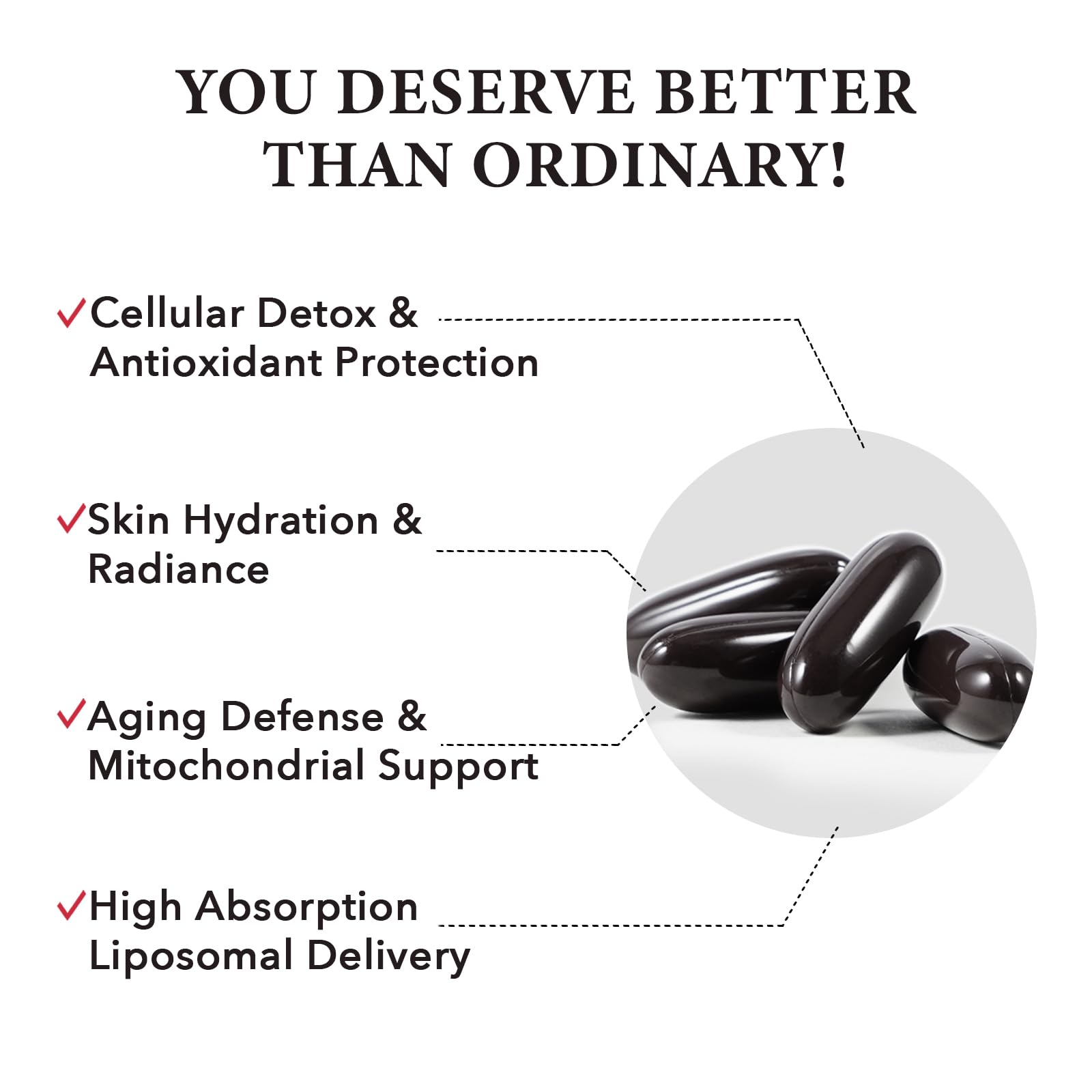 CORPORALIGHT liposomal blend with resveratrol, collagen, hyaluronic acid.