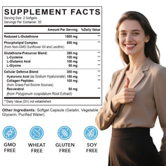CORPORALIGHT liposomal glutathione softgel pour, easy daily dosage.
