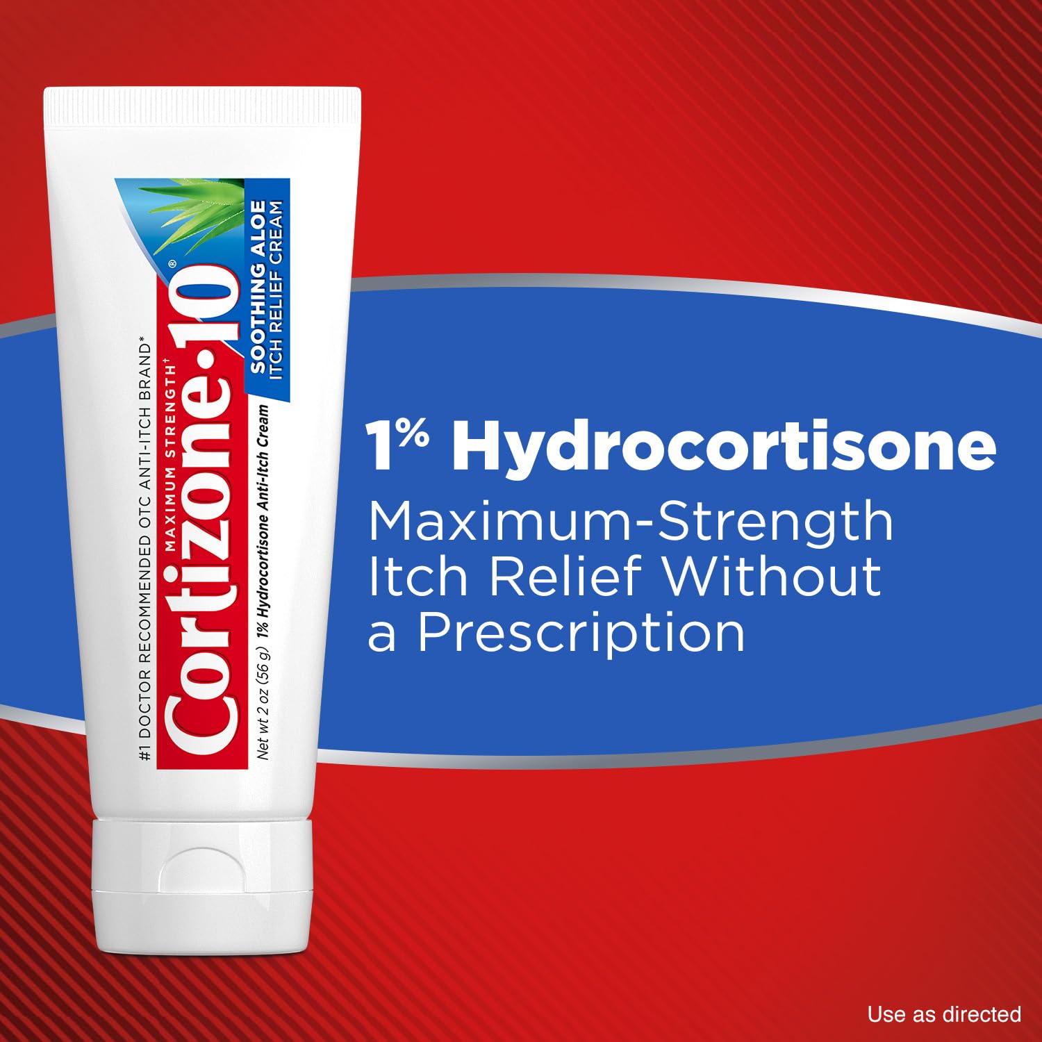 Cortizone-10 aloe soothing skin close-up highlighting calming ingredients.