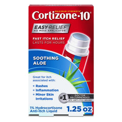 Cortizone-10 botellas de 1.25 fl oz en pack de seis para alivio de la picazón.