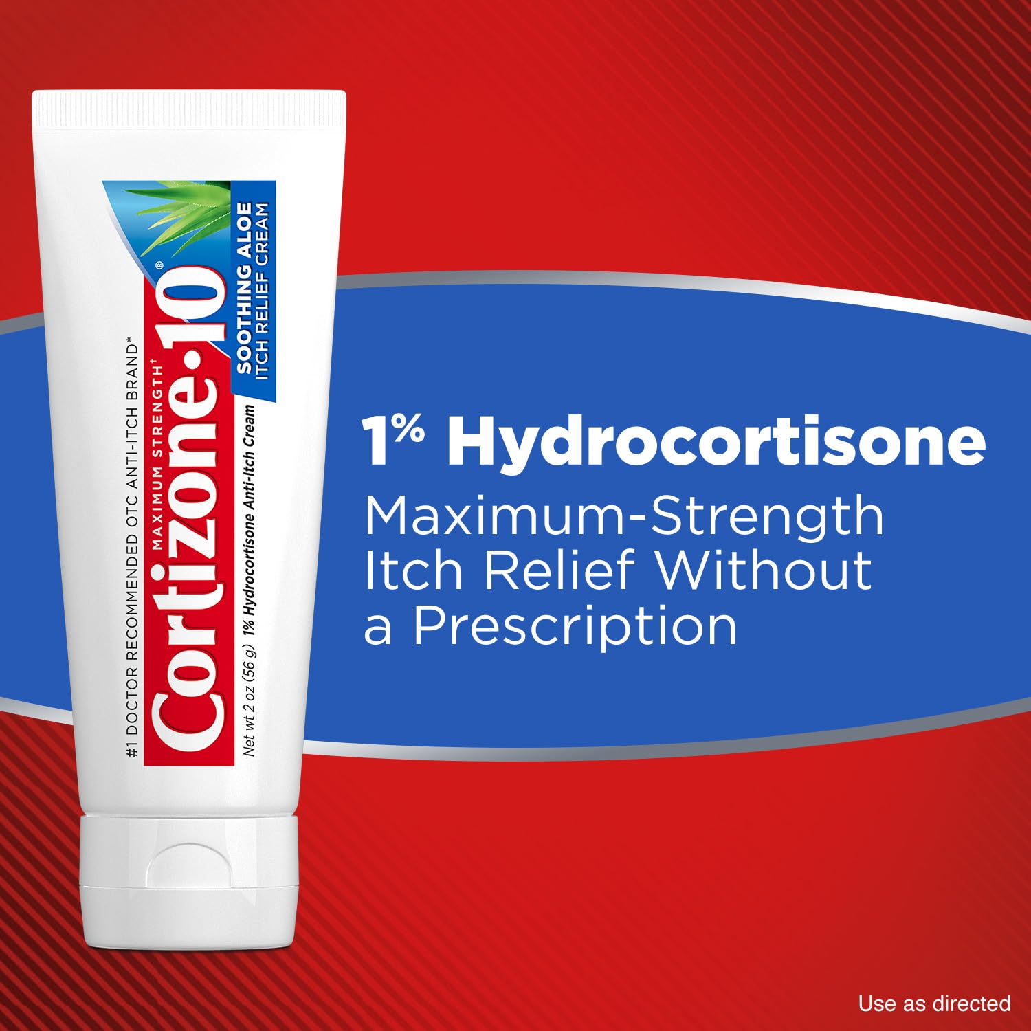 Cortizone-10 soothing aloe cream close-up showing creamy texture.
