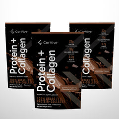 CorVive protein collagen shake with mixer demonstrating smooth mixability