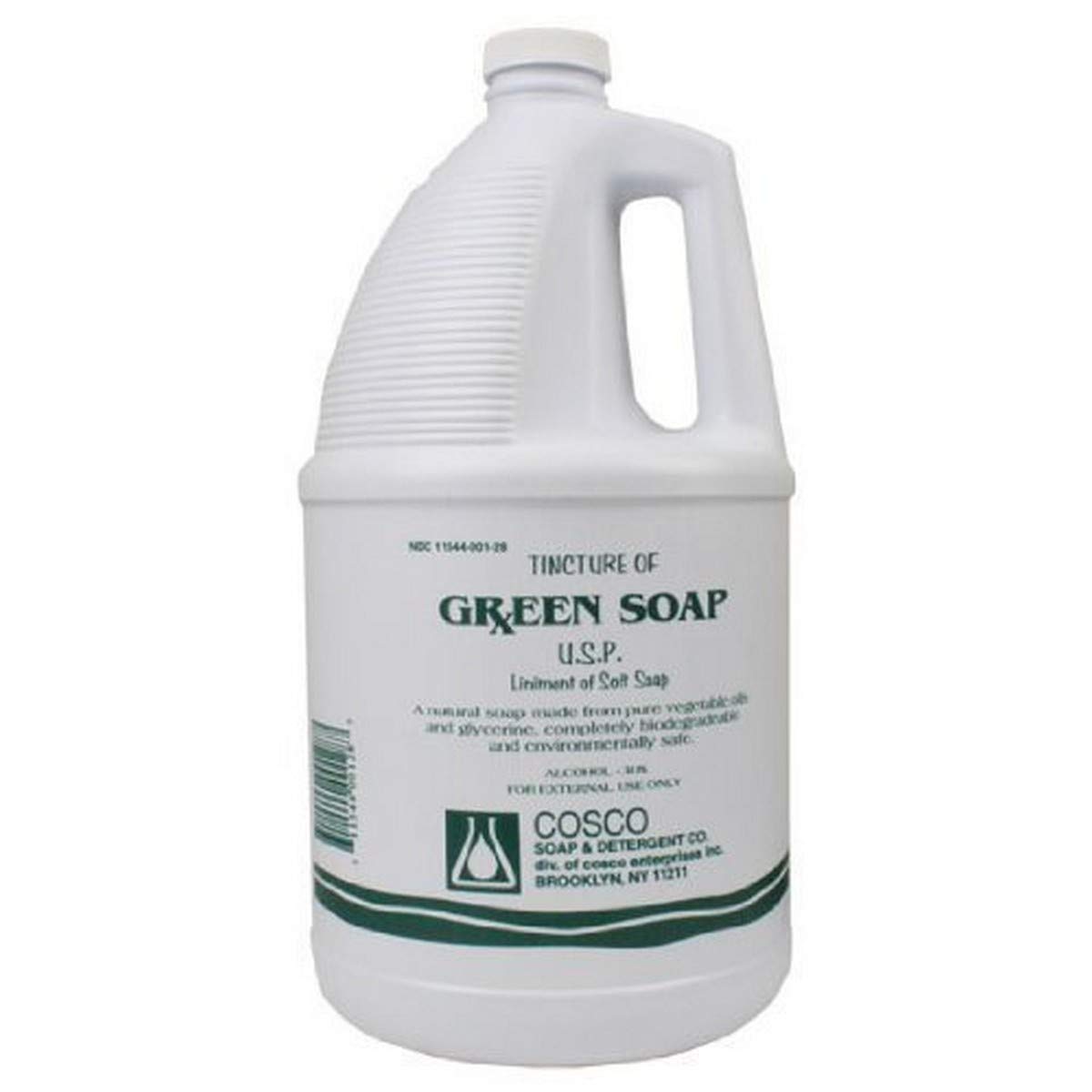 Cosco Pure Tattoo Green Soap bottle, 128 oz, ideal for skin prep and stencil application.
