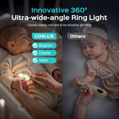 COSLUS safety nail clipper designed for quick, gentle baby nail trims.