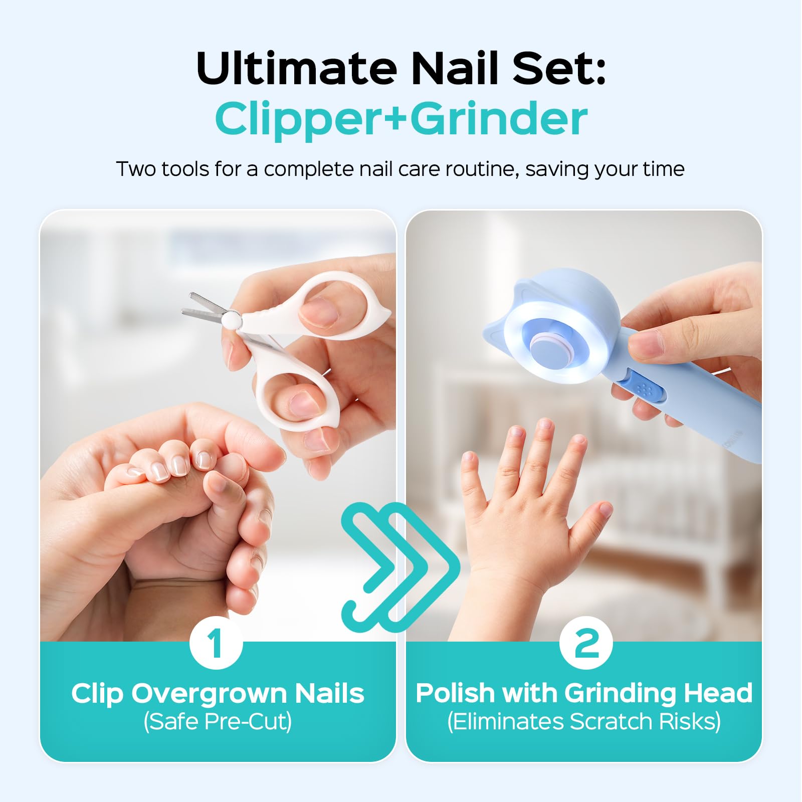 COSLUS ten trimmer pads for smooth, snag-free nails