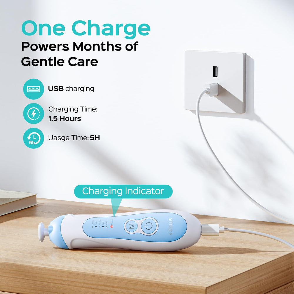 COSLUS CPC-certified safe and gentle design with skin-sensing feature.