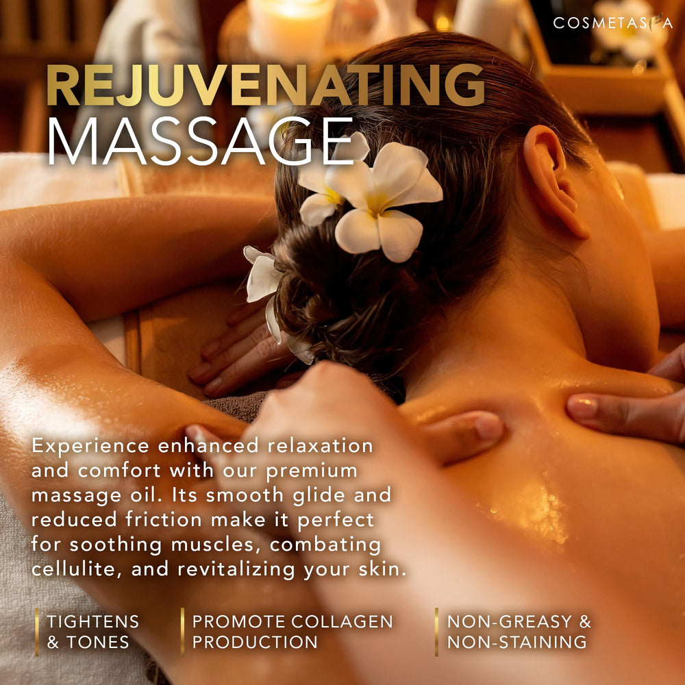 Cosmetasa anti cellulite oil aromatherapy scent invites spa-like relaxation