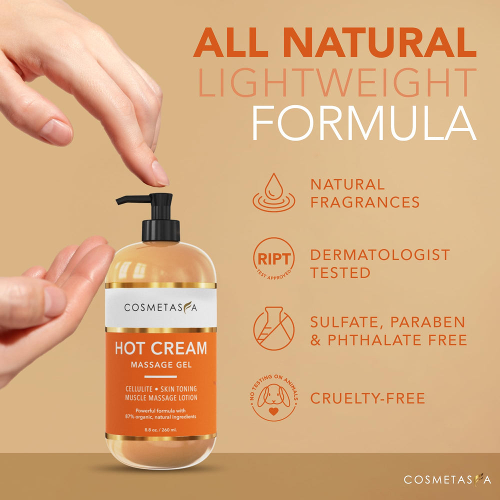 Cosmetasa Hot Cream 16.9 oz bottle highlights value