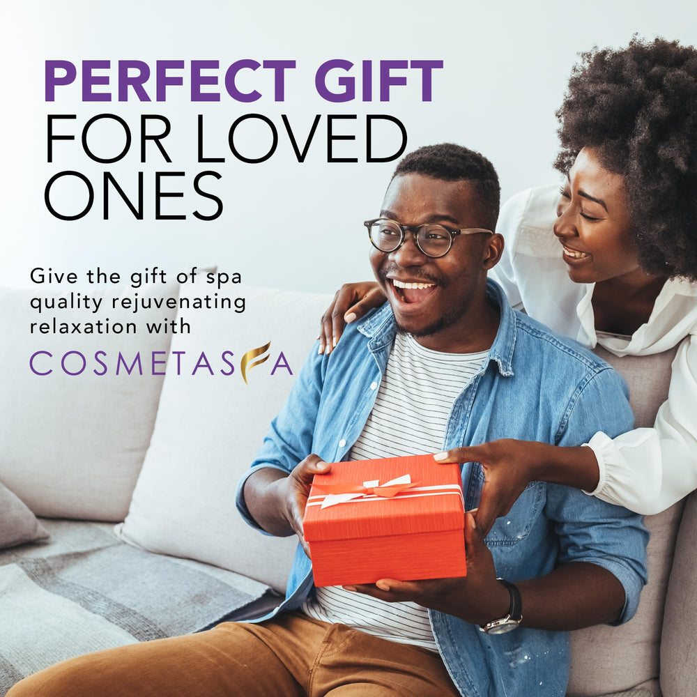 Cosmetasa spa-night setup with oil bottle and towel