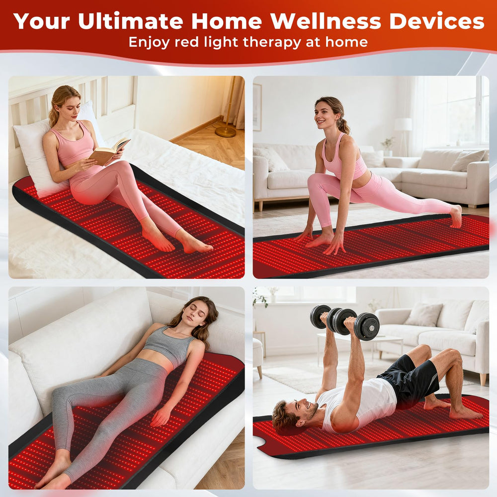Cosnyu red light therapy blanket timer enables automatic shut-off after use.