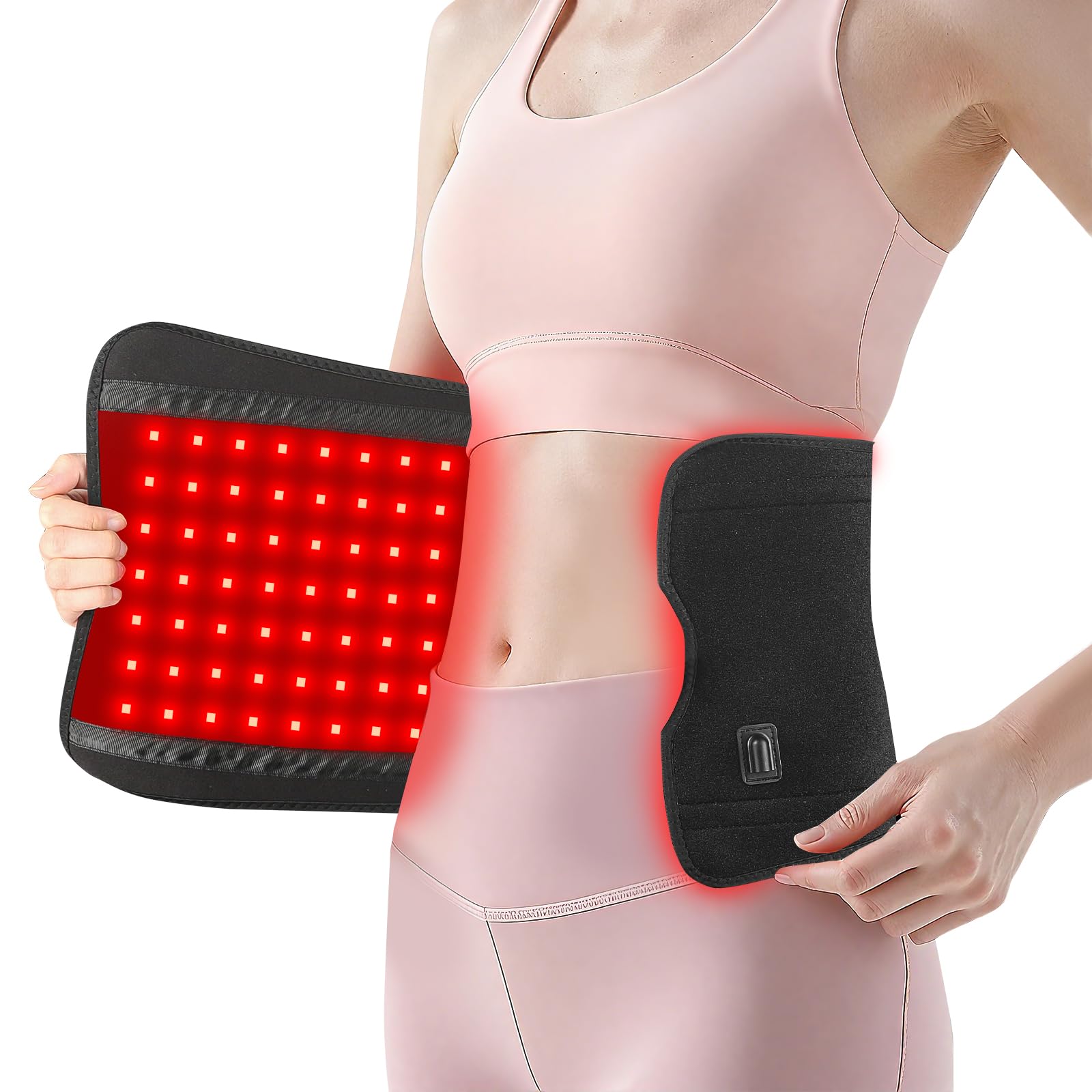Cosnyu red light therapy pad curved-design close-up for full-body coverage and soothing relaxation.