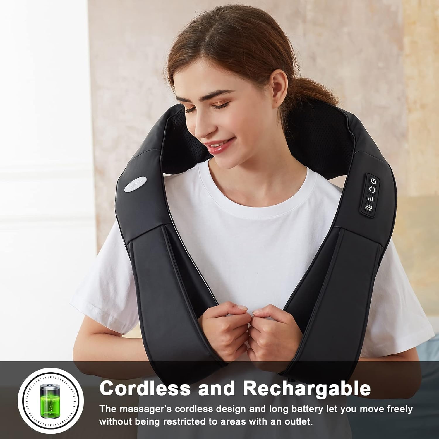 Cotsoco 3D deep kneading nodes targeting neck and shoulders.