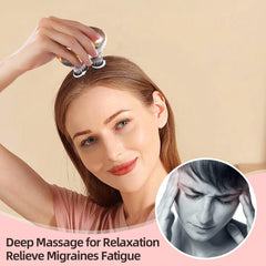 Masajeador Cotsoco con 8 cabezas para cuidado del pelaje y alivio del estrés.